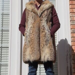 Vintage Canadian Lynx Fur Gilet